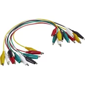 VOLTCRAFT KS-280/0.1 KOMPLET KABLOV S KROKODILSKIMI SPONKAMI280 MM/0,1