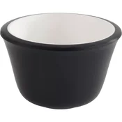 Set 6 skodelic za pomake, 40 mm, premer: 60 mm, črna/bela