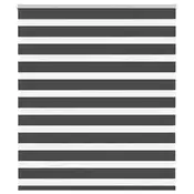 Zavjesa zebra crna 135x100 cm širina tkanine 130,9 cm poliester