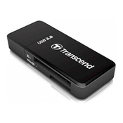Čitalec kartic Transcend RDF5 črn, USB A 3.1 -- SD, microSD