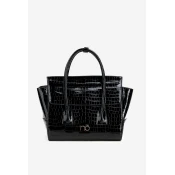 Lacquered handbag case with embossing NOBO