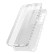 AVIZAR Samsung Galaxy S21 FE 360° Integral Shell Case: mehka sprednja stran in trda zadnja stran - prozorna, (20629962)