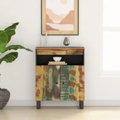 Komoda s 2 vrata 60 x 33 x 75 cm od masivnog obnovljenog drva