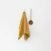 Lanena kuhinjska krpa 65x65 cm Amber Bronze Stripes – Linen Tales