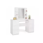 Toaletna mizica Mandeville 359 (Bela) Bela, OgledaloOgledalo, 140x130x51cm
