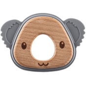 Silikonsko leseno grizalo Koala, Dove Grey