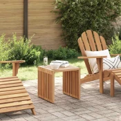 Vrtni bocni stol Smeda 45 x 42,5 x 45 cm Cvrsto teak drvo