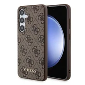 shumee Ovitek za iPhone A35 Guess Hardcase 4G kovinski logotip rjav