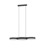 Eglo 900854- LED RGBW Zatemnitveni lestenec na vrvici BARBANO-Z 3xLED/7,5W/230V črna
