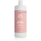 Wella Professionals Invigo Blonde Recharge šampon za blond lase za nevtralizacijo rumenih odtenkov 1000 ml