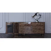 Casa Padrino luxury sideboard with 3 doors brown/brass 230 cm