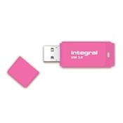 INTEGRAL INTEGRAL NEON 64GB USB 3.0 spominski ključek - roza, (633068)