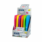 Spokey Easy Rainbow kroglično pero, modra polželezna kartuša, 1 mm, 36 kosov v pakiranju, mešanica barv