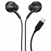 SAMSUNG original SLUŠALKE AKG EO-IC100BBE Type C vtič za SAMSUNG Galaxy Note 10 Plus N975/Note 10 N970 črne