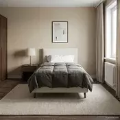 vidaXL Zimska posteljnina Svetlo siva 140 x 220 cm Mikrovlakna