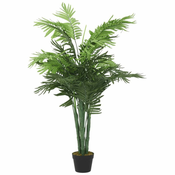 Greatstore Umetna palma 18 listov 80 cm zelena
