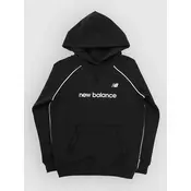 New Balance Linear Team Graphic Ft Kids Hoodie nb caviar