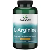 L-arginin, 500 mg - 200 kapsul