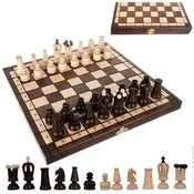 slomart RUHHY Kraljevske lesene šahovske figure 31x31cm