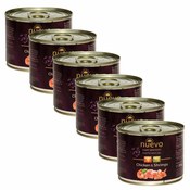 Konzerva NUEVO CAT Adult Chicken & Shrimps 6x200 g