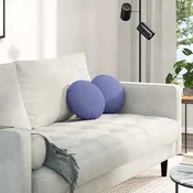 Jastucici za sjedenje 2 pcs Traper plava O30 x 13 cm tkanina
