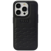 Maska Audi GT sinteticka kožna maska iPhone 15 Pro Max 6,7 crna tvrda (AU-TPUPCIP15PM-GT/D2-BK)