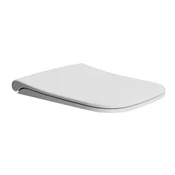 SAPHO NUBES Matirano Slim WC Sedátko s Soft Close in Quick Release, Beli/Chrom