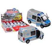 slomart Policijsko vozilo LEAN TOYS 1:32, odpiralna vrata, luči, zvoki