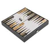 Komplet Manopoulos 4 u 1 - Šah, backgammon, Ne ljuti se covjece, Zmije i ljestve, Black & Ivory