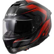 Integralna motociklisticka kaciga LS2 FF808 Stream II Fury crno-crvena