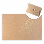 Mapa Closeness BABY Kraft 15x23 - komplet 50 kosov.