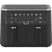 TESLA Air Fryer AF900BSD, 2400W, 4.5l+4.5l, Digital panel, Crna-inox