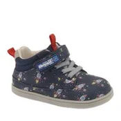 Otroški barefoot gležnjarji BEPPI CASUAL BOOT BABY modri z raketami - 21