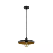 Luster na sajli LITO 1xE27/15W/230V crne boje