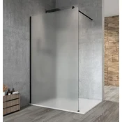 Gelco Sprchna Zasteka GELCO VARIO, Matirano Steklo, Črna Mat, 700 mm