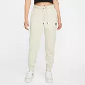 Nike W NSW ESSNTL PANT REG FLC MR, ženske hlače, bijela DX2320