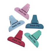 Set of 5 colored clips for bags, plastic, Fresh - Westmark