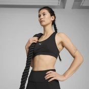 Womens Puma 4KEEPS Bra, Black, Size S, Clothing