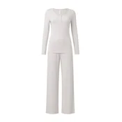 Hunkemöller Pižama greige / bela