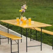 NAJEM: Set gasilske garniture ELEGANCE (miza in 2 klopi) - OSEBNI PREVZEM