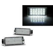 Mstyling LED osvetlitev registrske tablice z ohišjem Renault Twingo / Clio / Megane / Laguna