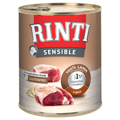 Varčno pakiranje RINTI Sensible 24 x 800 g - Jagnjetina in riž