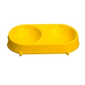 Plastična skleda za pse in mačke majhna dvojna