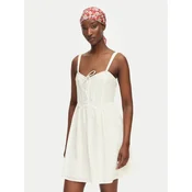 Billabong Poletna obleka Romantic Vibes EBJWD00155 Kremna Regular Fit
