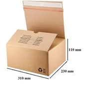 Škatla paketna samolepilna sendbox 310x230x110mm s35