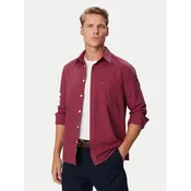 Tommy Jeans Srajca Check Oxford DM0DM23516 Bordo rdeča Regular Fit