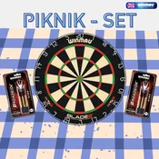 Tarča za pikado iz sisala WINMAU/Blade 6/Piknik set