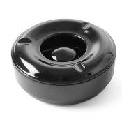 Hendi Pepelnik z pokrovom iz melamine, črn, premer 146 mm - Hendi 569757