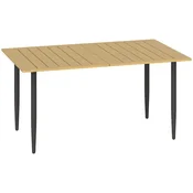 Homestar Vrtna miza 150x90x73 cm rjava