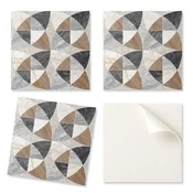 shumee Komplet vinilnih ploščic z motivom za spalnico. Geometrijski vzorec ploščic 20x20x20 cm
